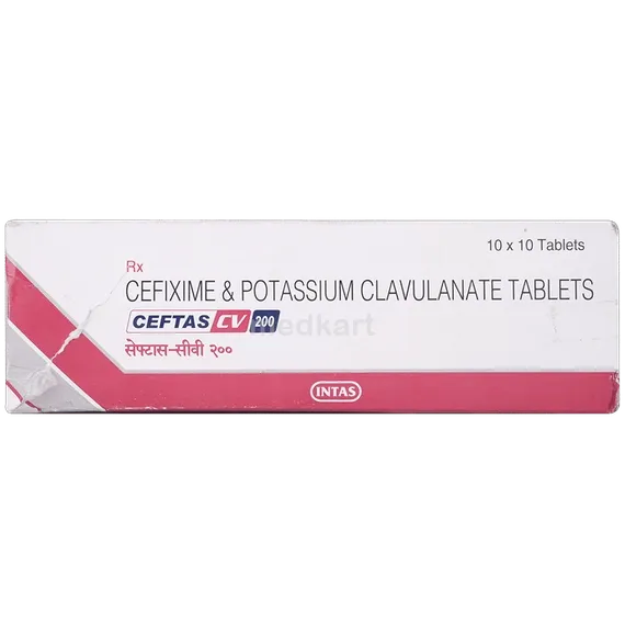 ceftas cv 200mg tablet 10's